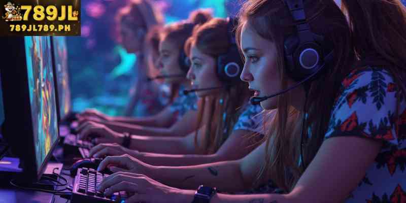 Multiple players competing in a real-time online fish shooting match