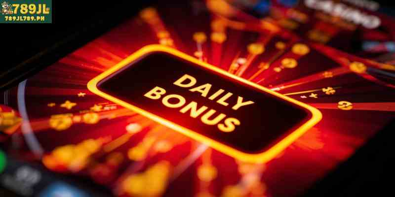 mobile daily bonus casino notification on smartphone screen