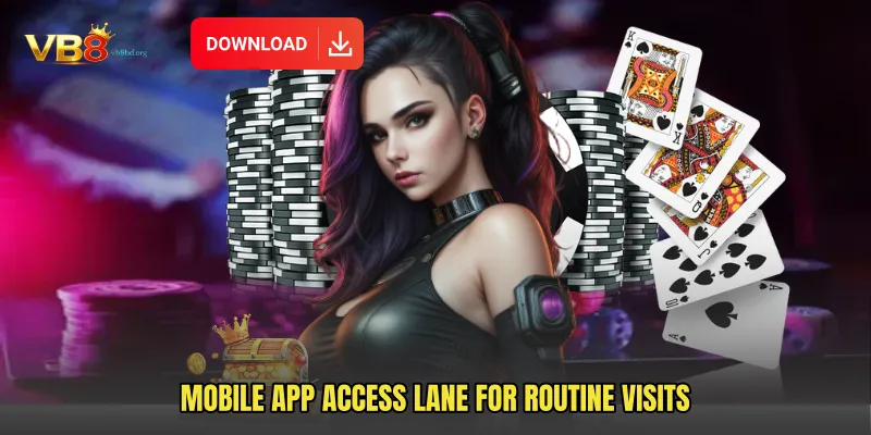 Mobile App Access Lane For Routine Visits