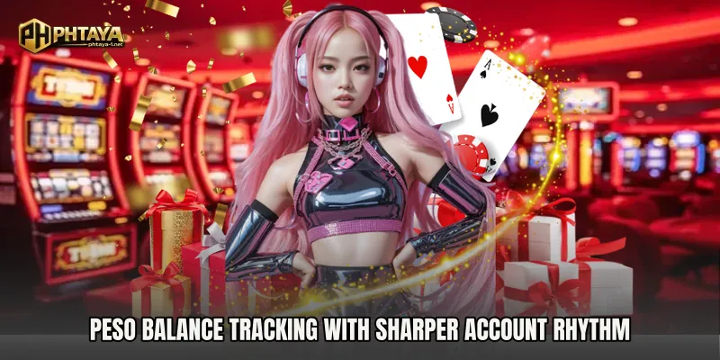Peso balance tracking with sharper account rhythm